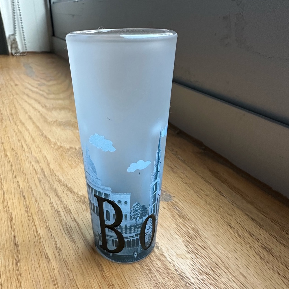 Frosted Boston Shot Glass